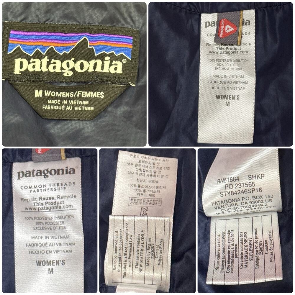 Patagonia Nano Puff Vest Red Primaloft Insulated Full Zip Packable Women’s Sz M - Picture 11 of 11